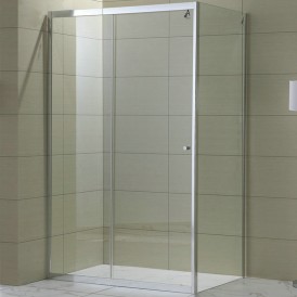 10mm Thick Tempered Frame Enclosure Aluminium Tempered Glass Sliding Shower Door For Bathroom