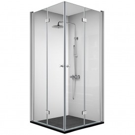 Factory Direct Flat Detachable Hinge Chrome Profile Square Folding Pivot Shower Door Shower Room
